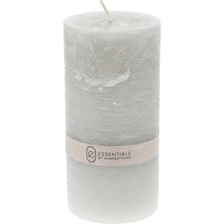 CANDLE PILLAR 7X14CM GREY