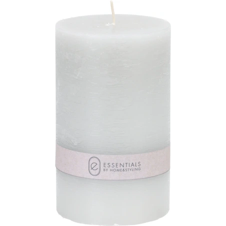 CANDLE PILLAR 9X15CM GREY