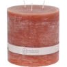 CANDLE PILLAR 9X15CM BROWN