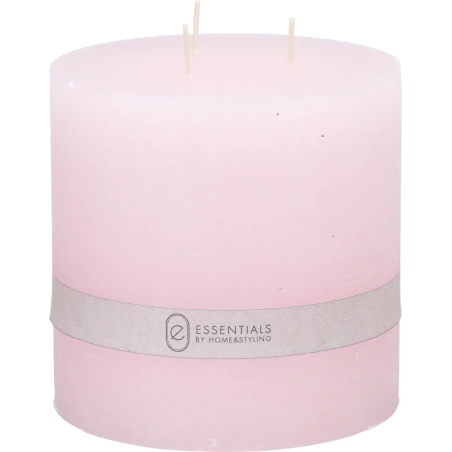 CANDLE PILLAR 14X14 CM PINK