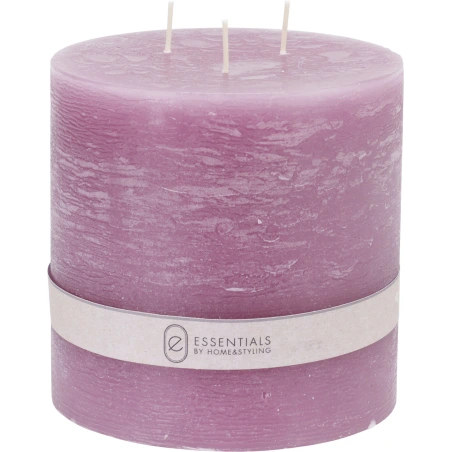 CANDLE PILLAR 14X14 CM PURPLE