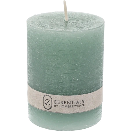 CANDLE PILLAR 6X8CM GREEN IN