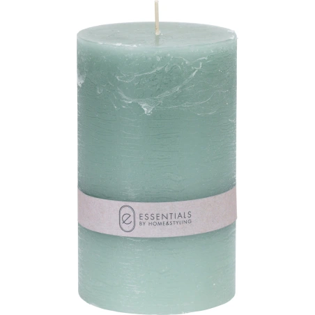 CANDLE PILLAR 9X15CM GREEN