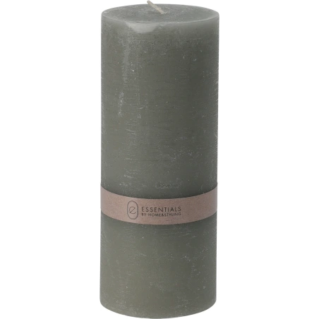 CANDLE PILLAR 7X17CM MID GREY