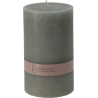 CANDLE PILLAR 9X15CM L GREY