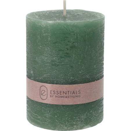 CANDLE PILLAR 6X8CM  D GREEN