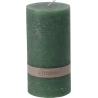 CANDLE PILLAR 7X14CM DARKGREEN