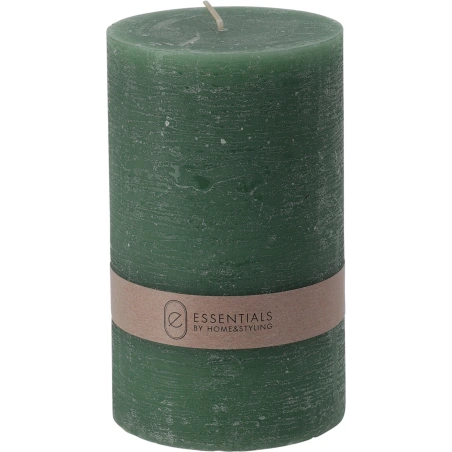 CANDLE PILLAR 9X15CM  D GREEN