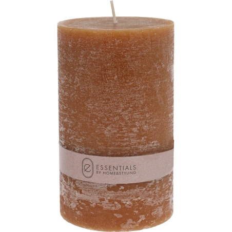 CANDLE 9X15CM LIGHT TABAC