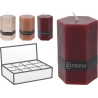 PILLAR CANDLE HEXAGON 7X14CM 3