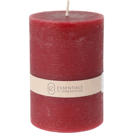 CANDLE PILLAR 7X10CM DARK RED