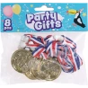 PARTY GIFTS MEDALS 8PCS