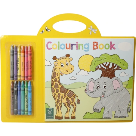 COLORINGBOOK WITH CRAYONS