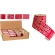 RIBBON 270X6CM RED 4ASS DESIGN