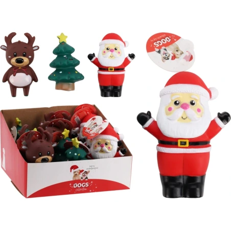 DOG TOY XMAS VINYL 3ASS