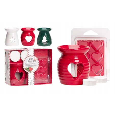 Oil, Wax and Tealight Candle Set, 65×65×70 mm