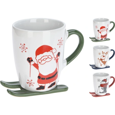 MUG STONEWARE 330ML 3ASS SKI'S