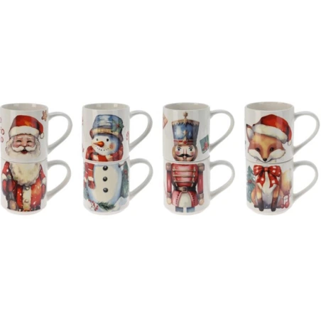 MUG PORCELAIN 265ML 2PCS 4ASS