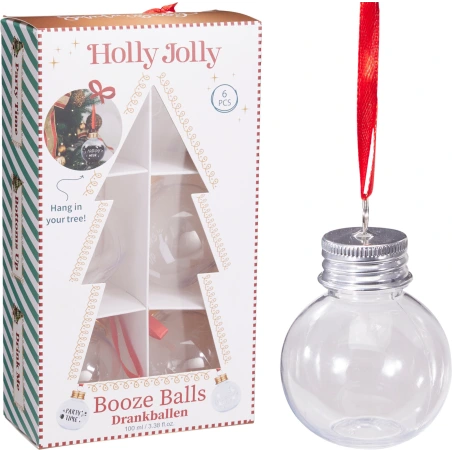 DRINKING BOTTLE PET XMAS BALL