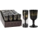WINE GLASS SET OF 4PCS BLACK