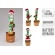 XMAS CACTUS 35CM 3ASS DESIGN