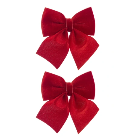 Bow, 1 pack - 2 pcs., Red Color