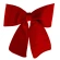 Bow, 30×30×4 cm, Red