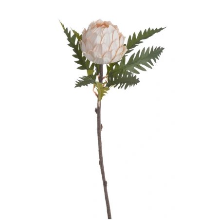 Artišoks, mākslīgais augs, 51 cm, krēmkrāsas