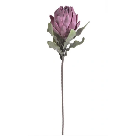 Protea, mākslīgais augs, 90 cm, tumši rozā