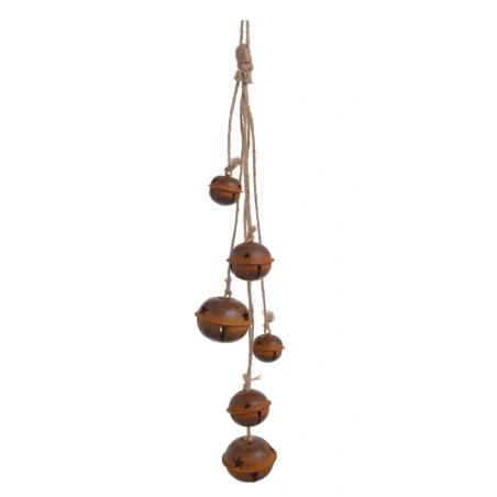 Vītne ar 6 metāla zvaniņiem, 48 cm