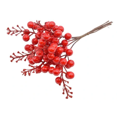 Artificial Red Berries, 25 cm