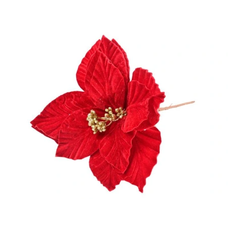 Dirbtinės puansetijos žiedas, d-25 cm