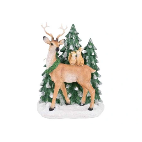 Christmas Decoration with LED (3AAA), 24.13×15.24×29.21 cm