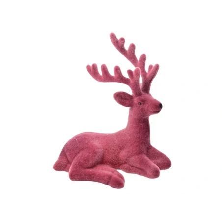 Reindeer, 15 cm, Dark Cherry Color