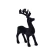 Reindeer, 15 cm, Black