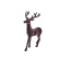 Reindeer, 40 cm, Dark Plum Color