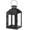 Lantern, black, 25 cm