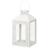 Lantern, white, 25 cm
