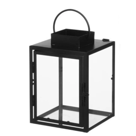 Lantern with mirror base, 14.5×14.2×21.3 cm