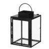 Lantern with mirror base, 14.5×14.2×21.3 cm