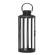 Lantern, round, black, 45 cm