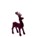 Deer, 18×10 cm, Dark Cherry Color