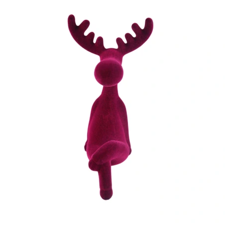 Sitting deer, 22×11×11 cm, Fuchsia