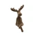 Sitting deer, 22×11×11 cm, brown