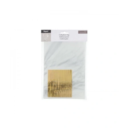 Cellophane Bags, 15.5×23 cm + 10 cm Twist-on Fastening Strip, 1 pack - 25 pcs.