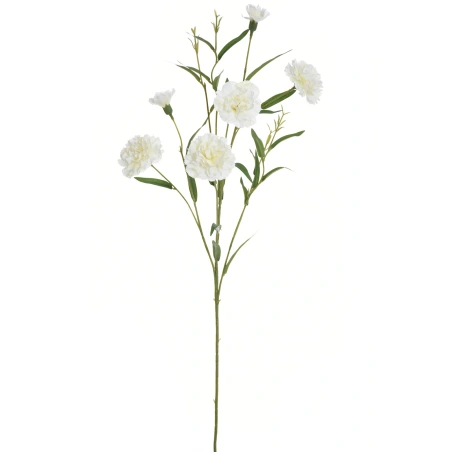 Gvazdiko šakelė, 65 cm, kreminės spalvos