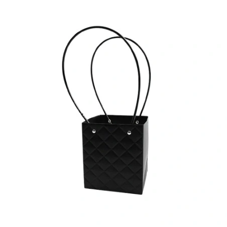 Gift Bag, 15x13x12.5 cm, Black