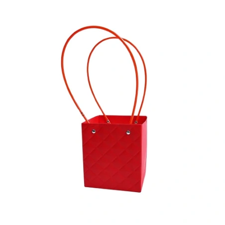Gift Bag, 15x13x12.5 cm, Red