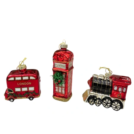 HANGDECO UK DESIGNS 10CM 3ASS