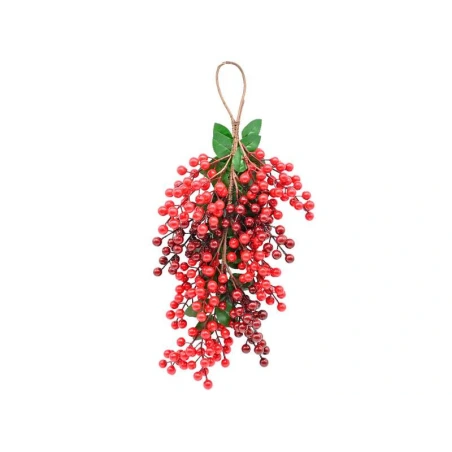 Hanging Decoration of Red Berries, 60 cm